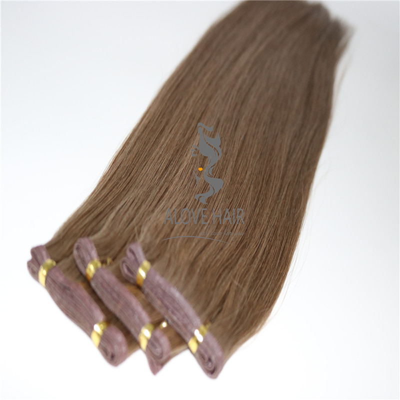 China cuticle intact super flat weft hair extensions manufacturer