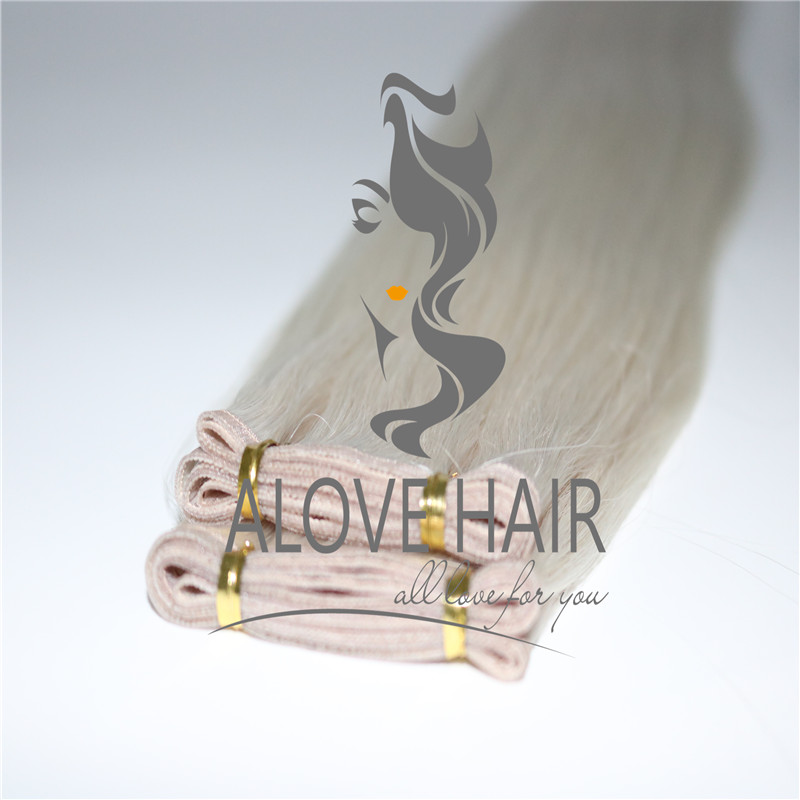 China super flat weft hair extensions supplier