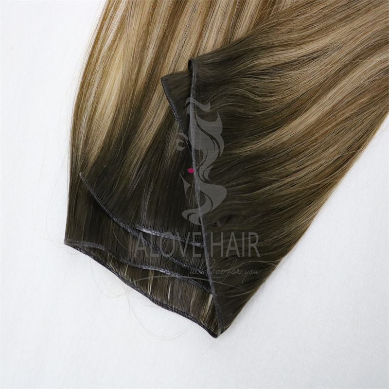 High quality genius wefts instead of hand tied extensions