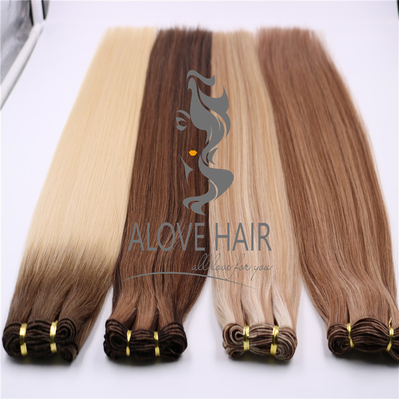 European hair hand tied extensions vendor in China 