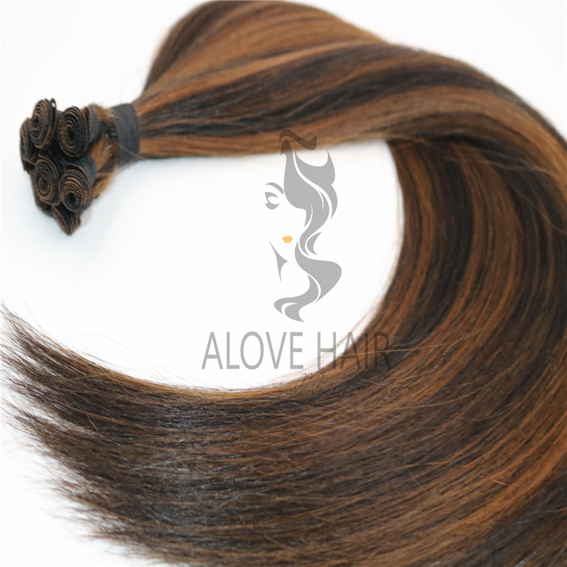 Indian Temple hair hand tied extensions vendor 