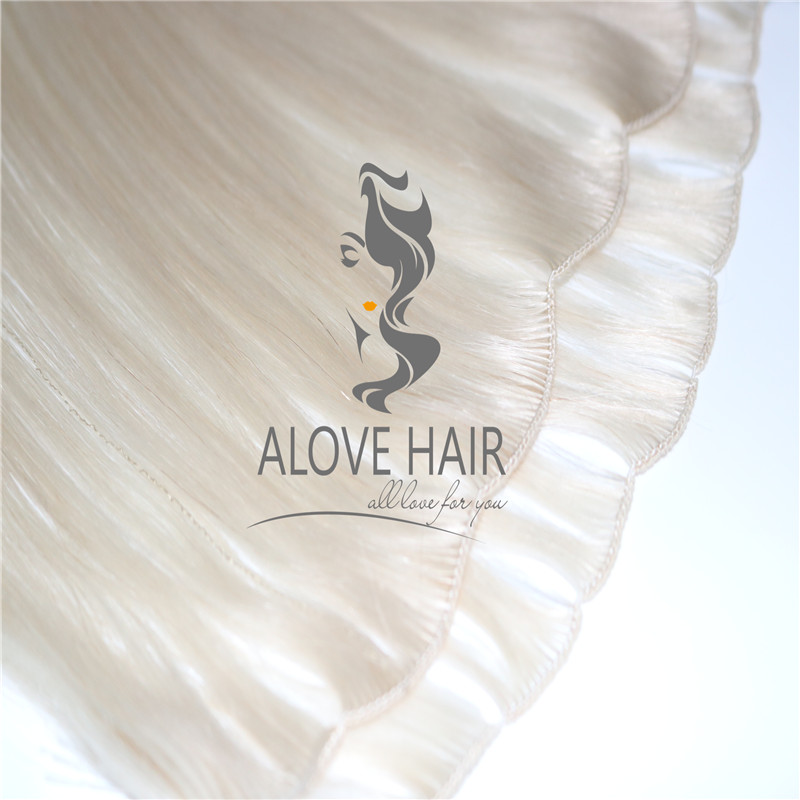 Wholesale best hand tied weft hair extensions with cut points
