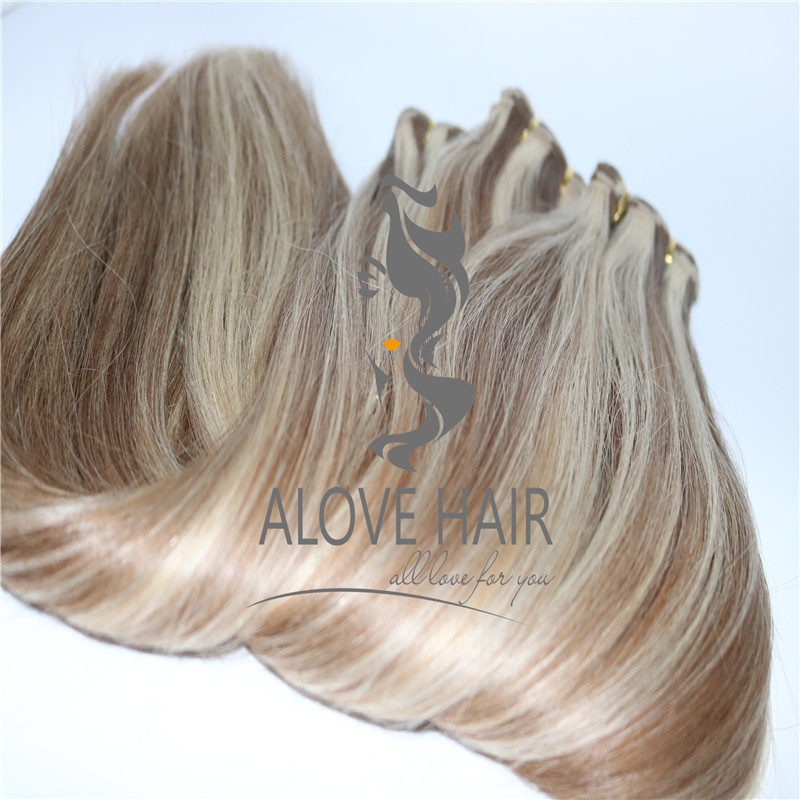 Best hand tied beaded hair wefts extensions vendor in China