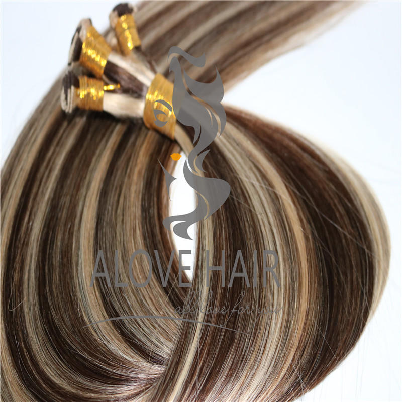 Russian Mongolian hand tied weft extensions canada