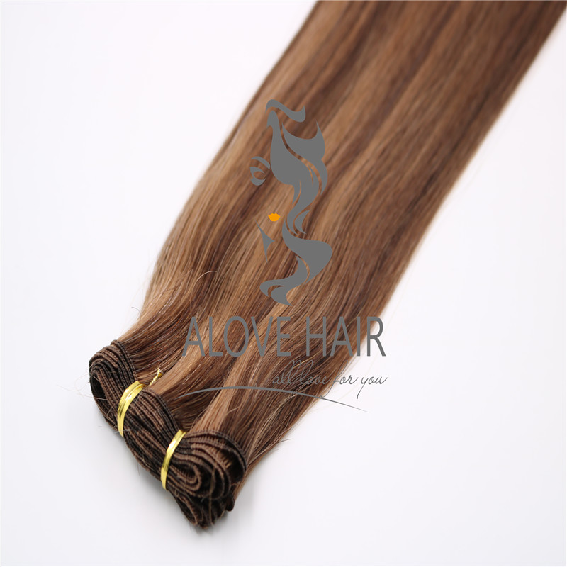 Wholesale hand tied weft extensions for hand tied education