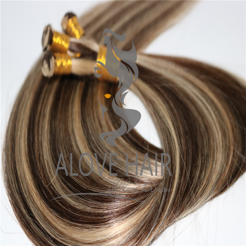 Russian Mongolian hand tied weft extensions canada