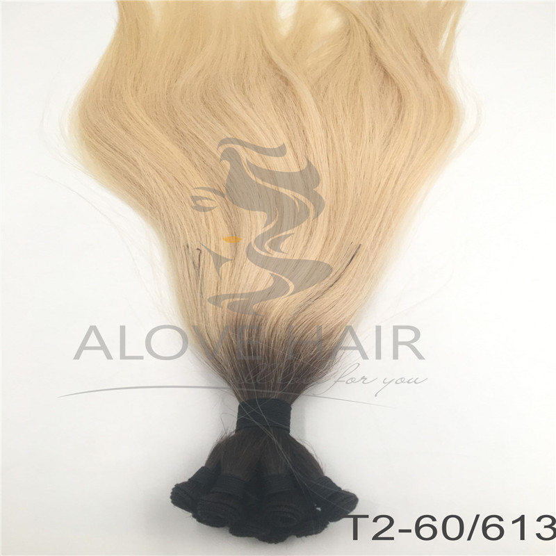 High quality hand tied wefts