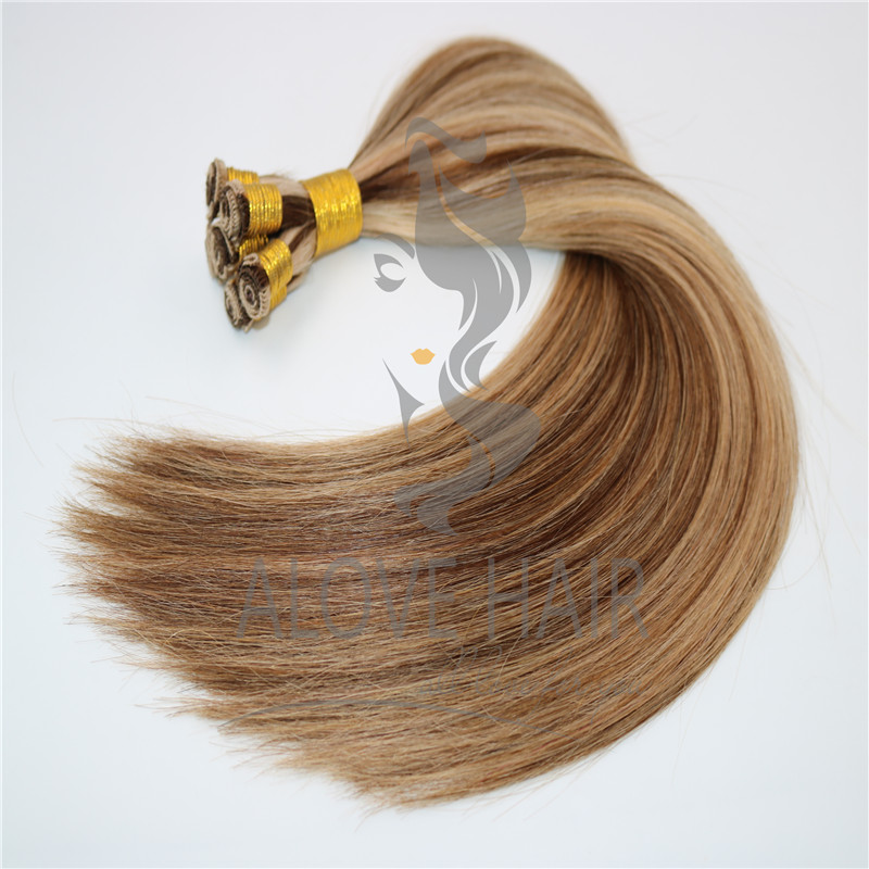 Full cuticle hand tied wefts for idaho hair stylist 
