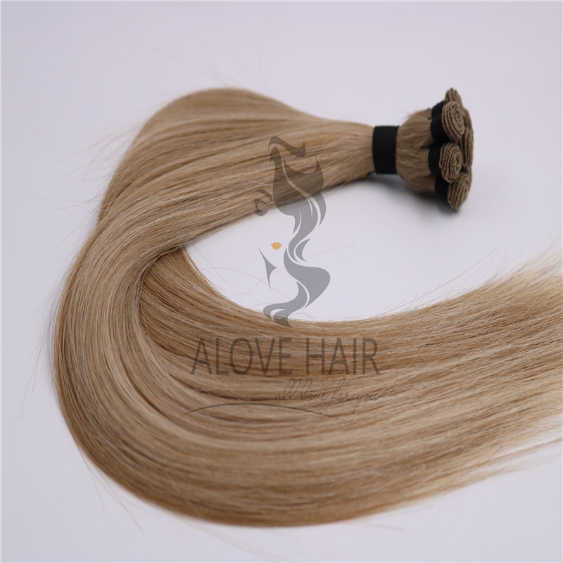 Blend color hand tied wefts vendor - Alove Hair