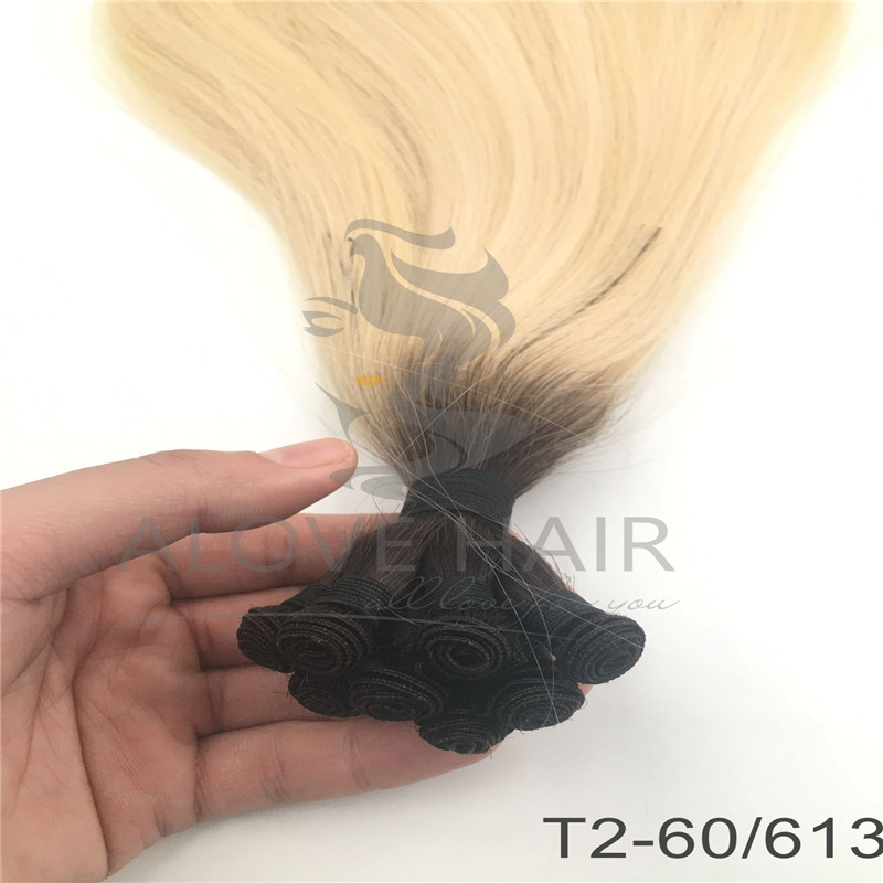 High quality hand tied wefts