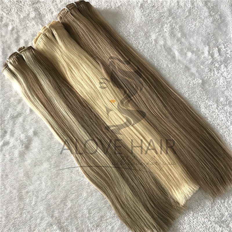 High quality cuticle intact remy clip in hair extensions vendor