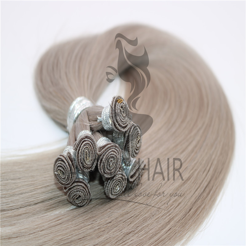 High quality remy hand tied extension
