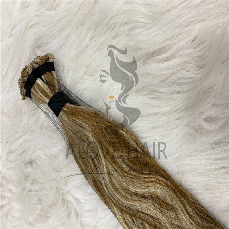 Full cuticle wavy hand tied exetensions