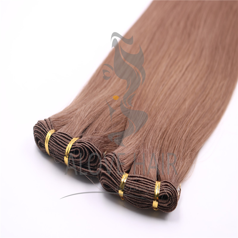High quality hand tied hair extensions 