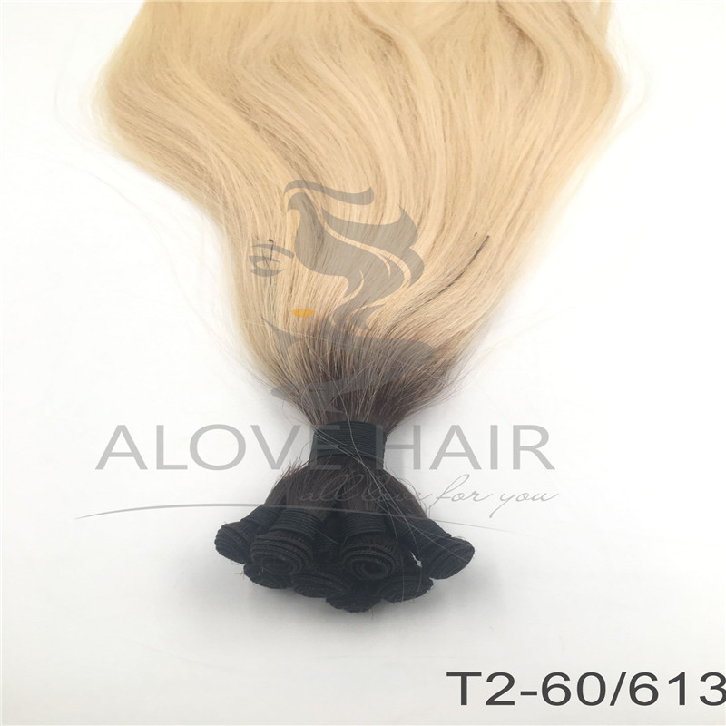 High quality hand tied wefts