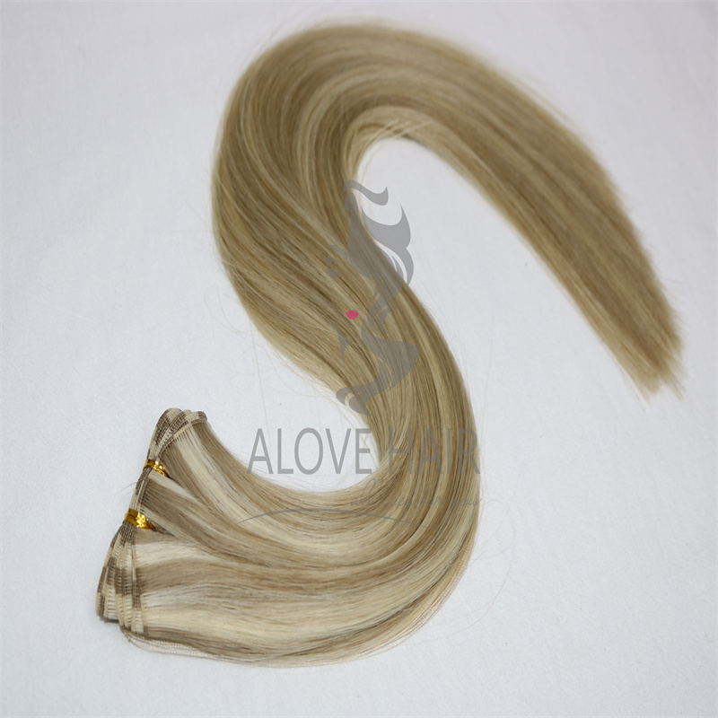 High quality piano color 18/22 hand tied wefts for haireducation