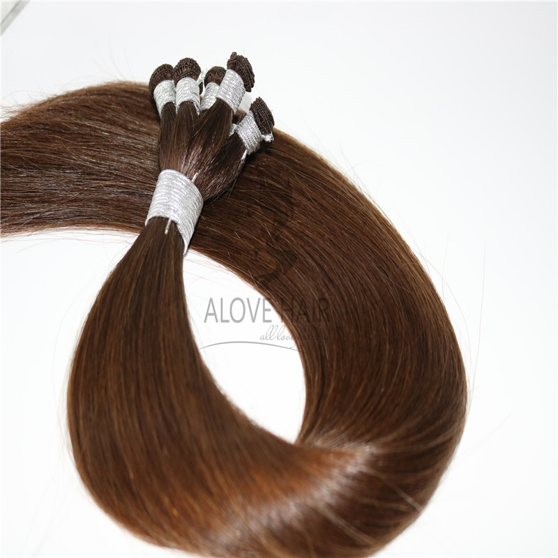 Wholesale different hand tied extension colors hand tied wefts