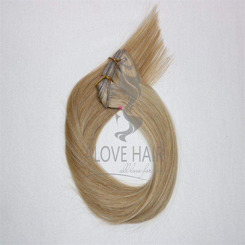 High quality different color cuticle intact narrow edge wefts