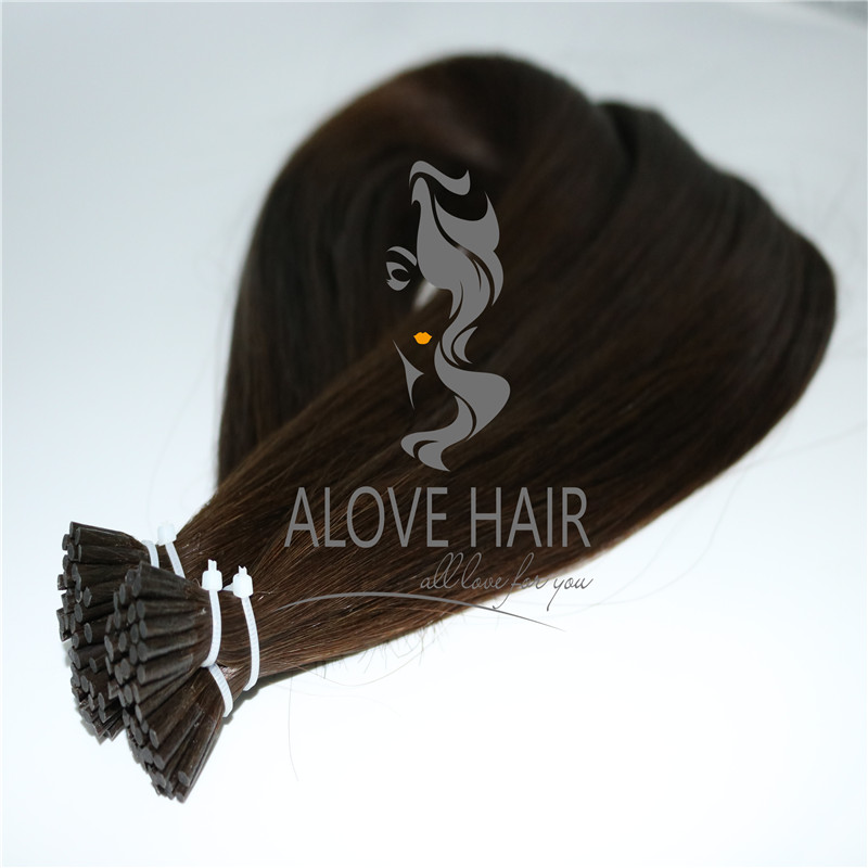 Full cuticle i tip hair extensions wholesale