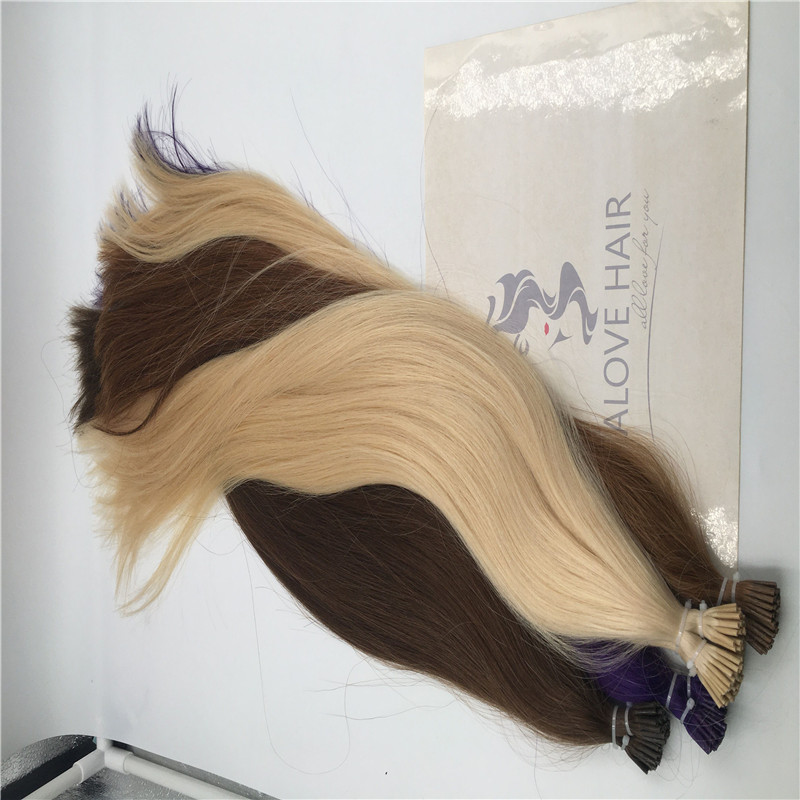 No silicone i tip hair extensions factory in China 