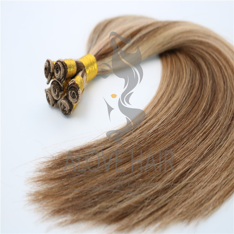 Full cuticle hand tied wefts for idaho hair stylist 
