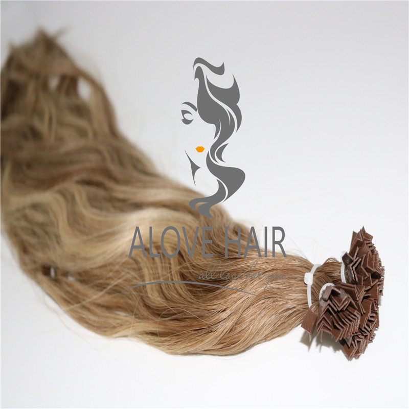 Keratin pre bonded v tip hair extensions wholesale