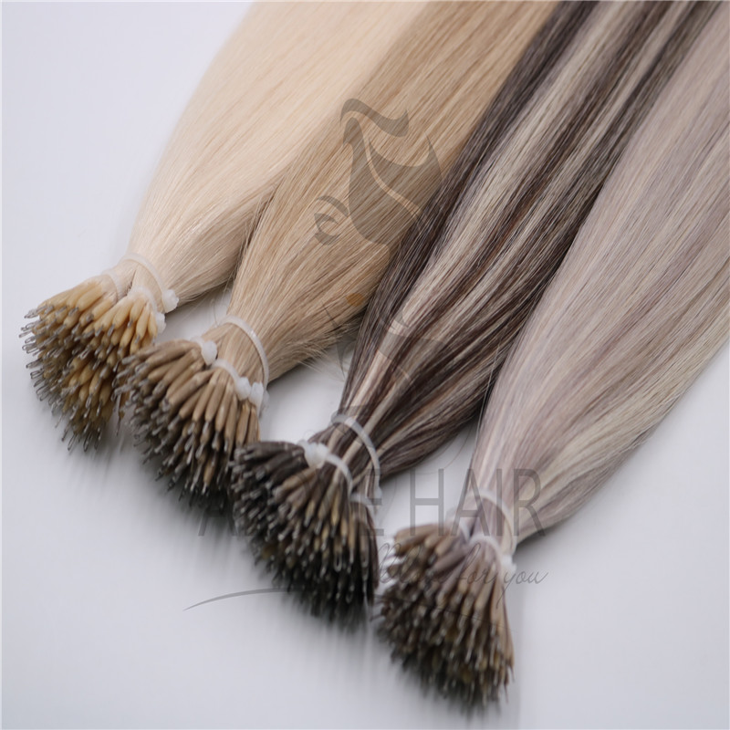 Wholesale different color nano ring hair extensions 