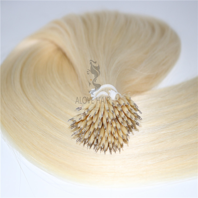 China blonde nano tip hair extensions manufacturer
