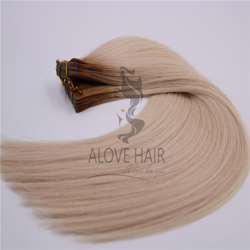 New arrival high quality best ombre color tape in hair extensions 2021