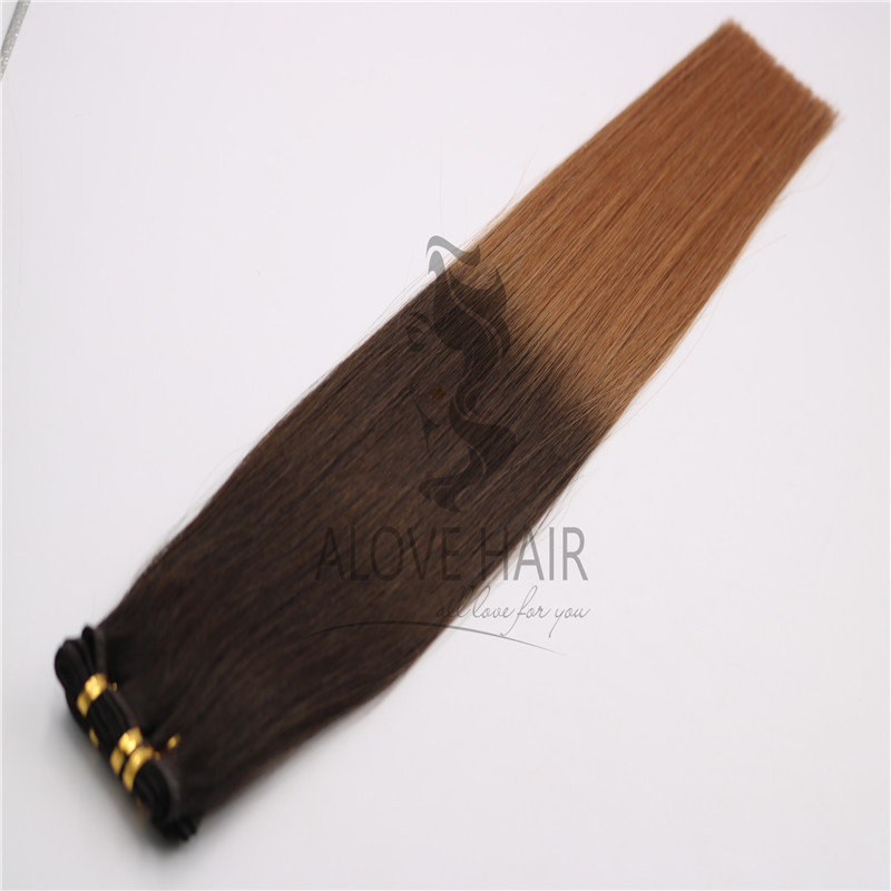 Wholesale ombre color seamless weft