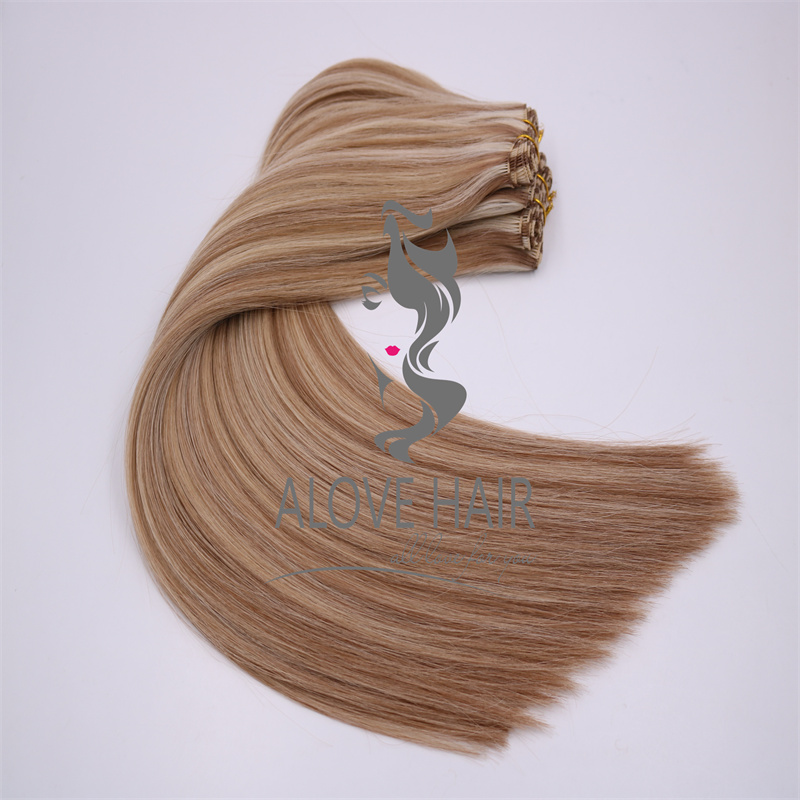 High quality single donor piano color hand tied hair extensions