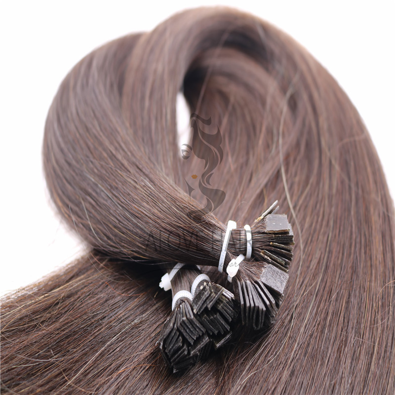 Wholesale pre bonded flat tip remy hair extensions 