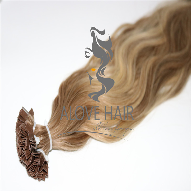 Keratin pre bonded v tip hair extensions wholesale