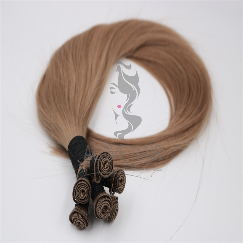 12A grade remy hair hand tied hair extensions