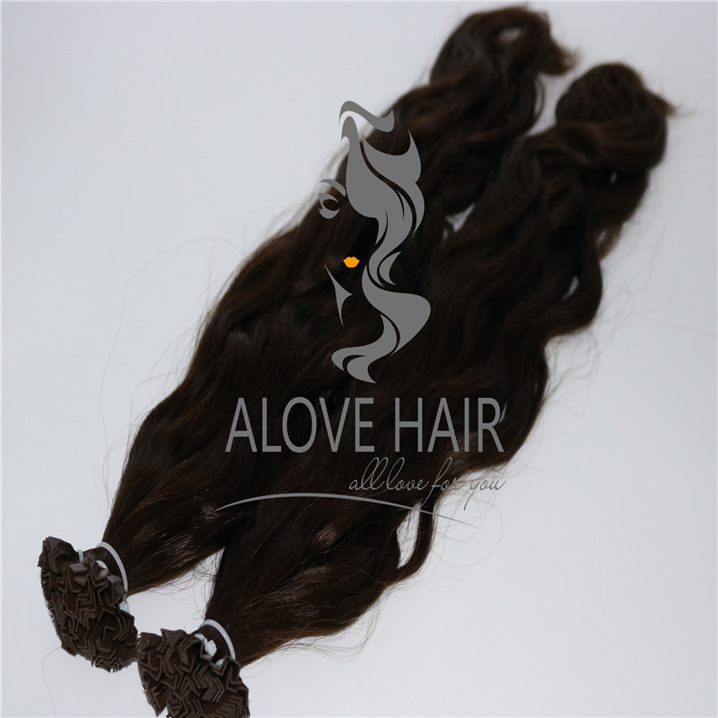 Remy pre bonded v tip hair extensions vendor in China 