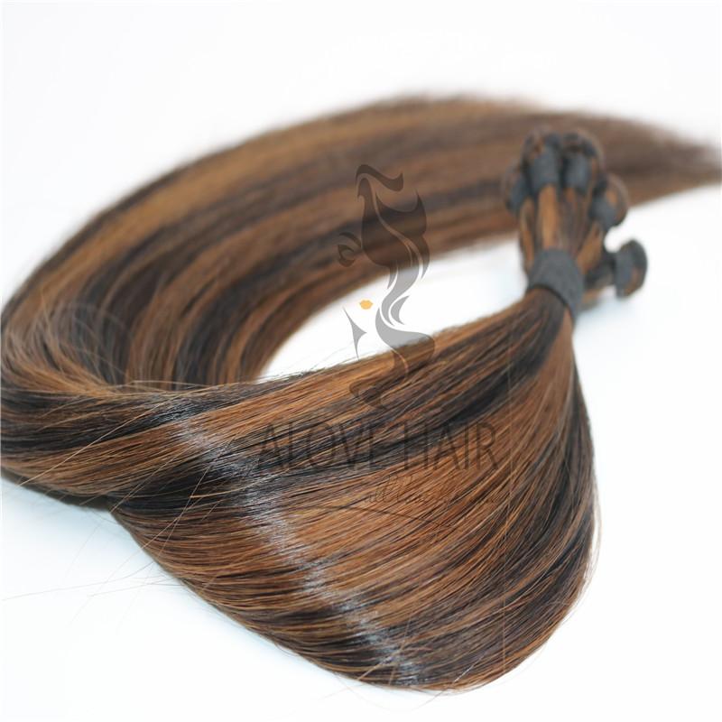 Indian Temple hair hand tied extensions vendor 