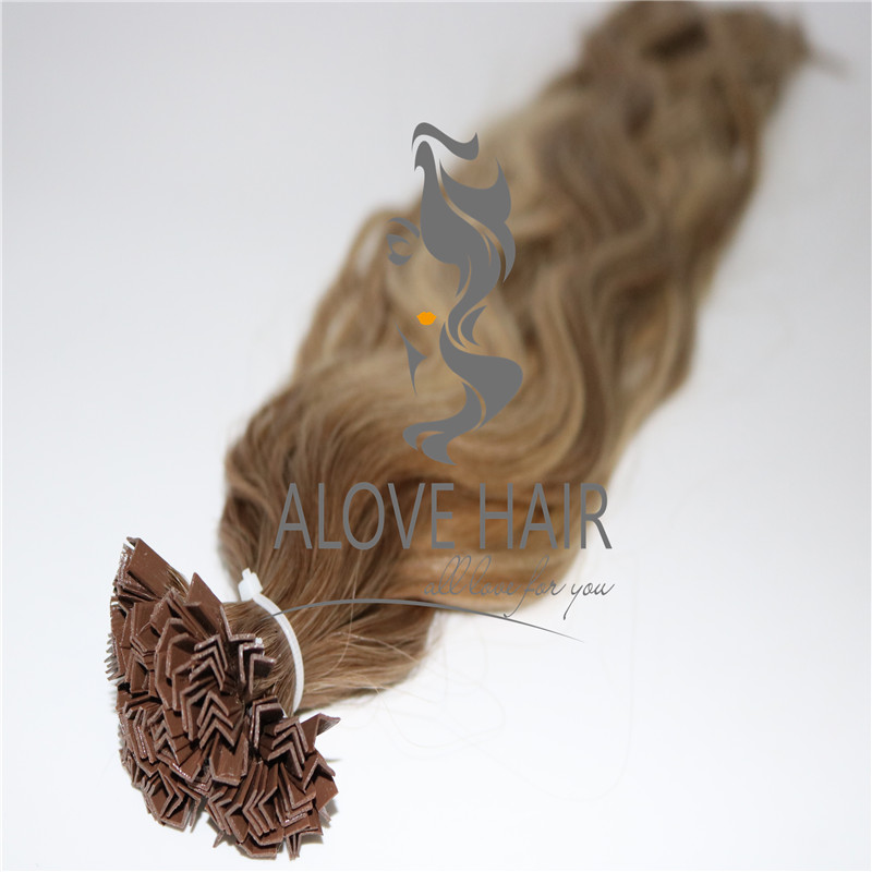 Keratin pre bonded v tip hair extensions wholesale