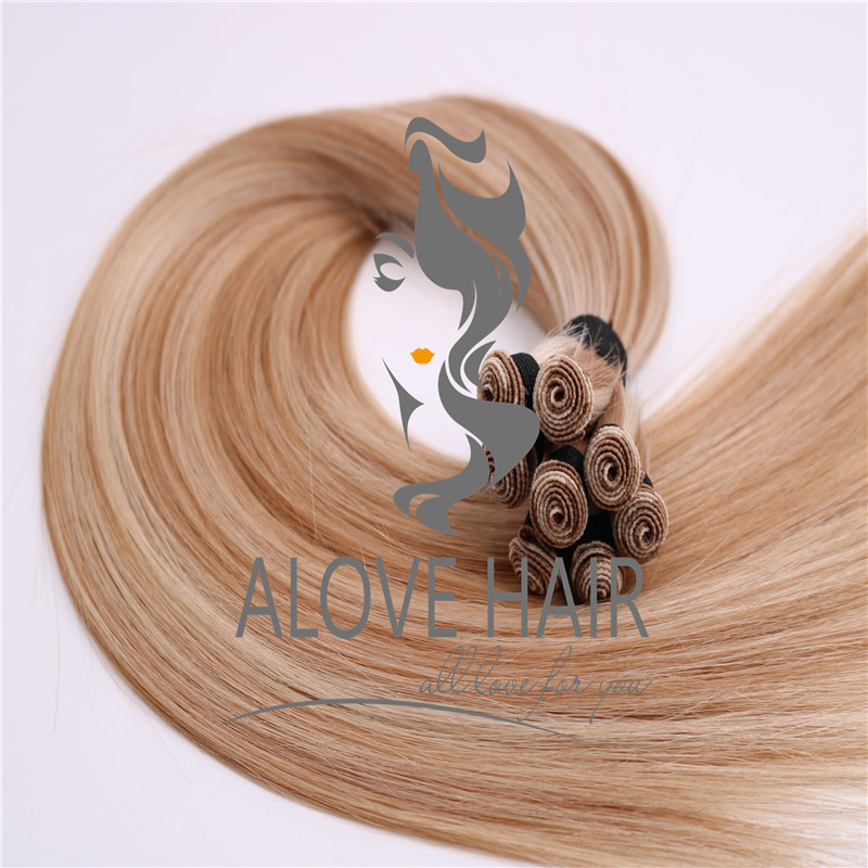 Best quality cuticle intact hand tied wefts for Canada hair salon