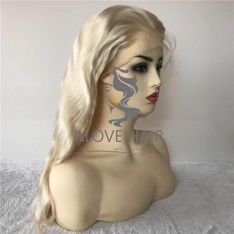 Wholesale cheap blonde human hair full lace wigs