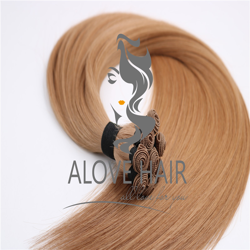 High quality cuticle intact hand tied extensions vendor in China 