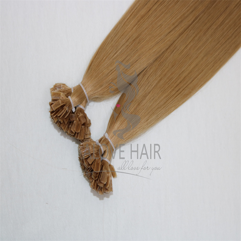 Wholesale best quality different color cuticle intact hot fusion v tip hair extensions