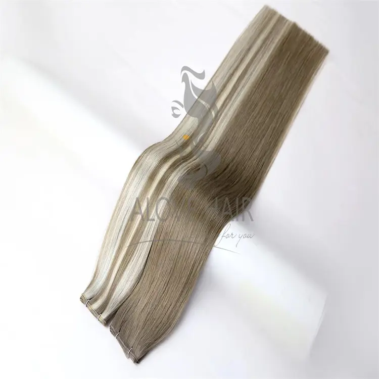 Best quality 100% cuticle intact micro wefts human hair extensions