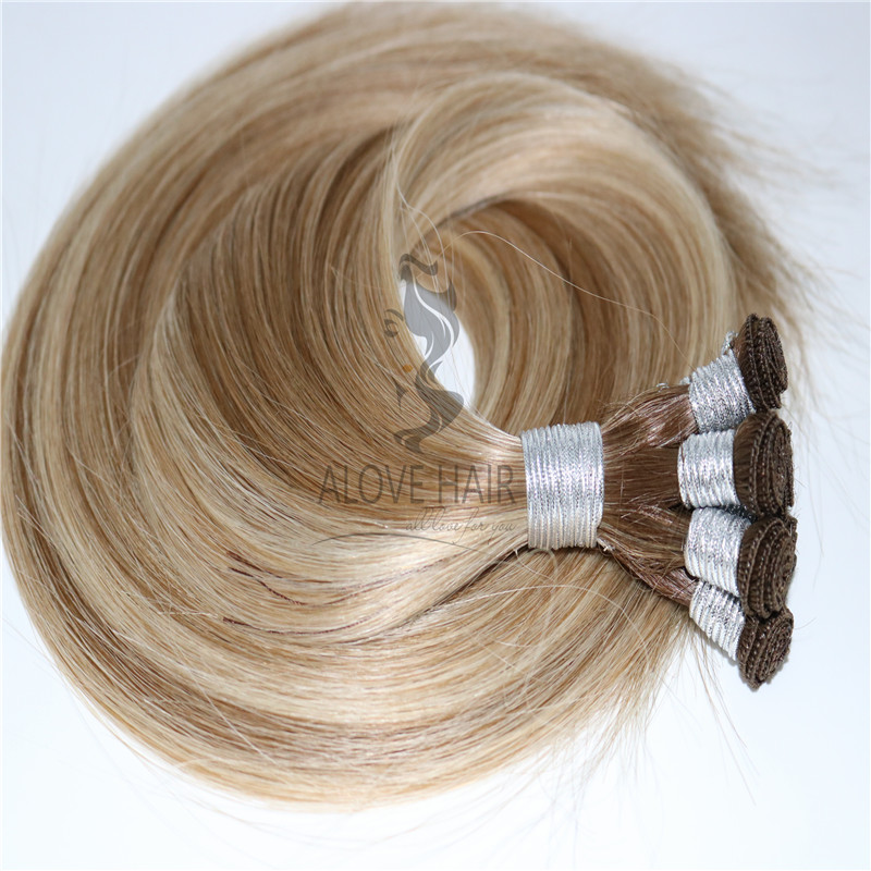Russian Mngolian hand tied hair extensions 