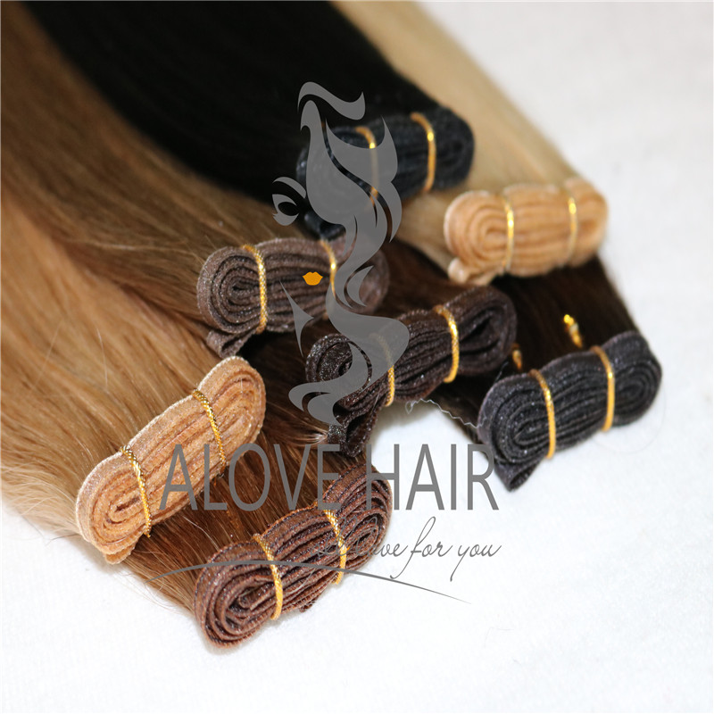 Full cuticle seamless skin weft hair extensions Canada