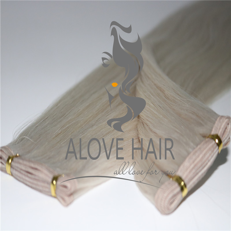 China super flat weft hair extensions supplier